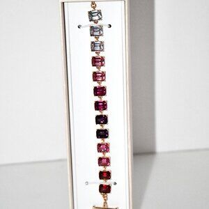 Dillard's Gold/Multi Colored Stones Bracelet #D72498FCH24 NWT
